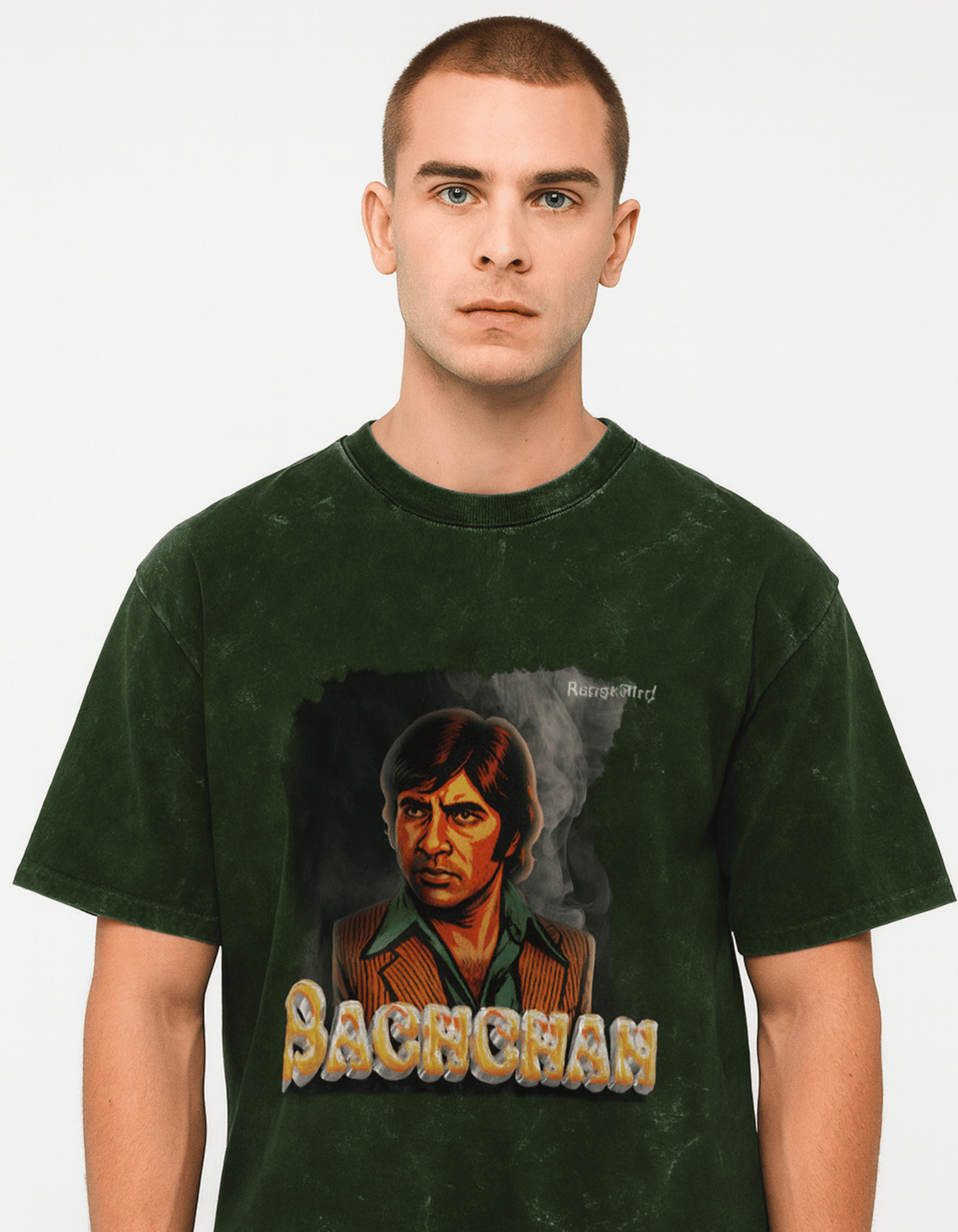 Buy Mr. Bachchan Acid Washed Oversized T-shirt