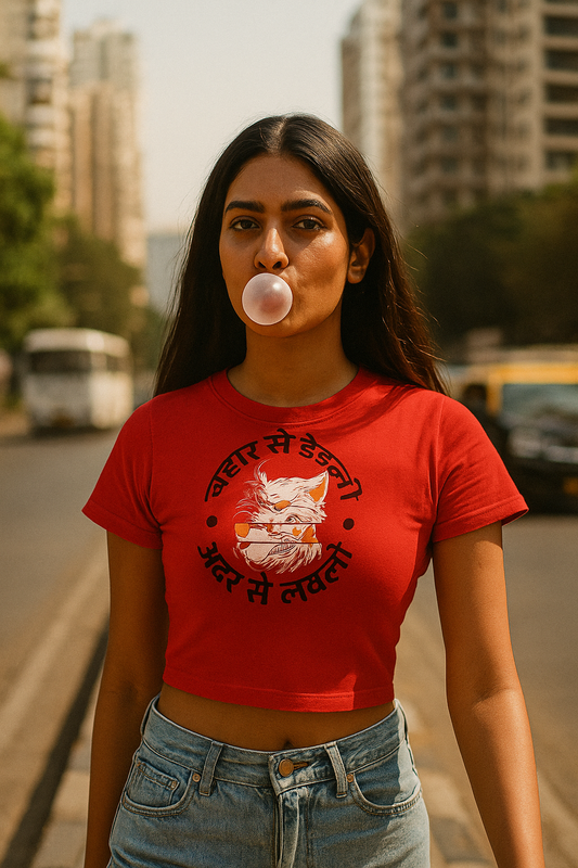 Desi Crop Top Deadly-Rizzz Women's
