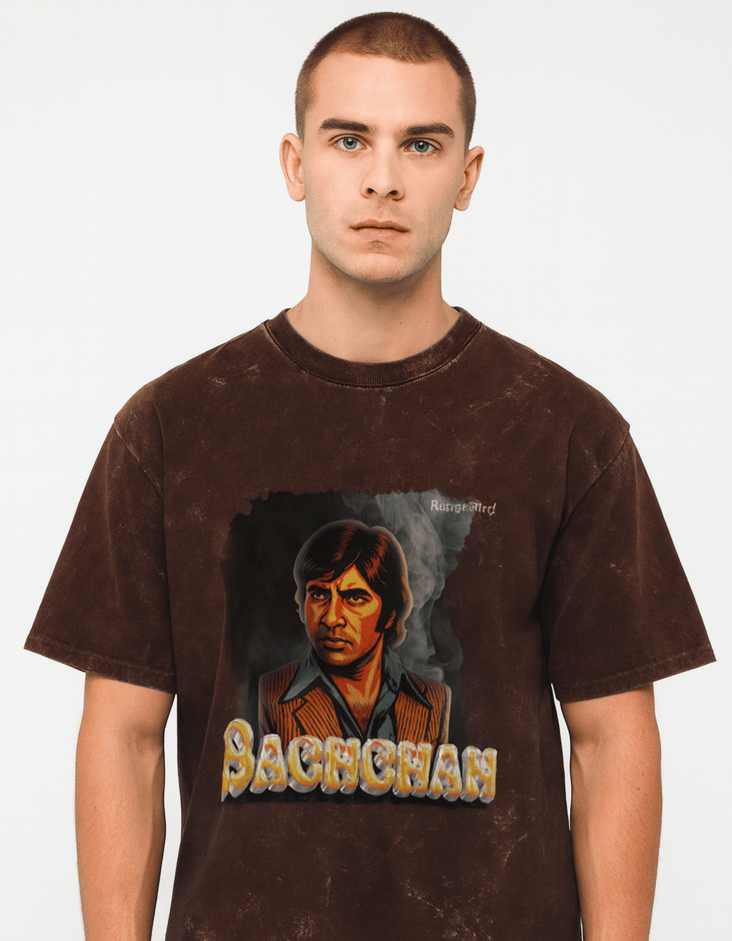 Buy Mr. Bachchan Acid Washed Oversized T-shirt