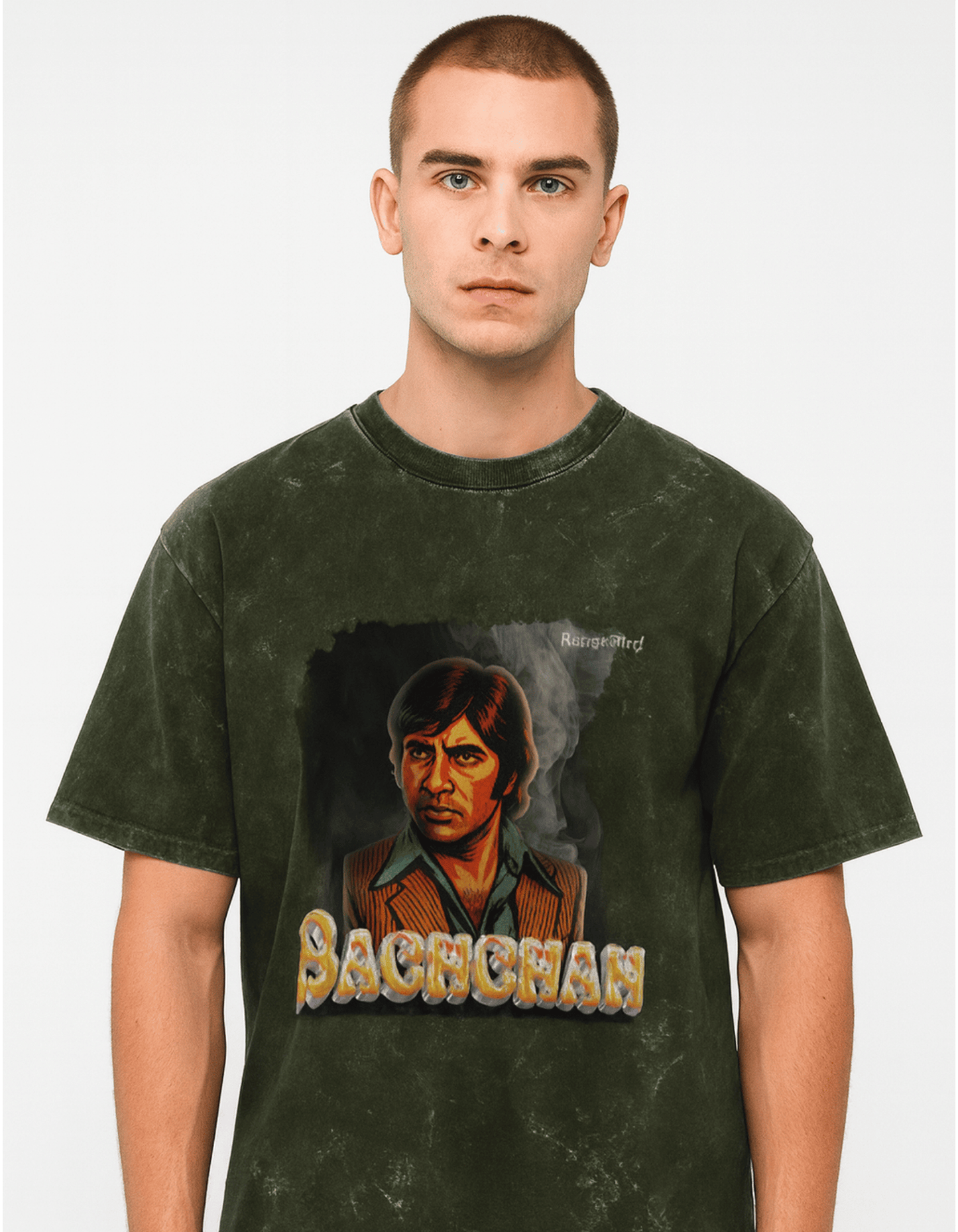 Buy Mr. Bachchan Acid Washed Oversized T-shirt