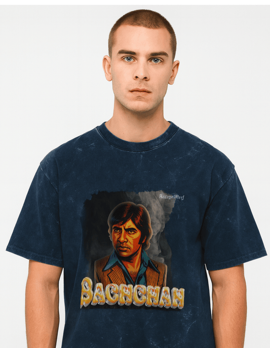 Buy Mr. Bachchan Acid Washed Oversized T-shirt