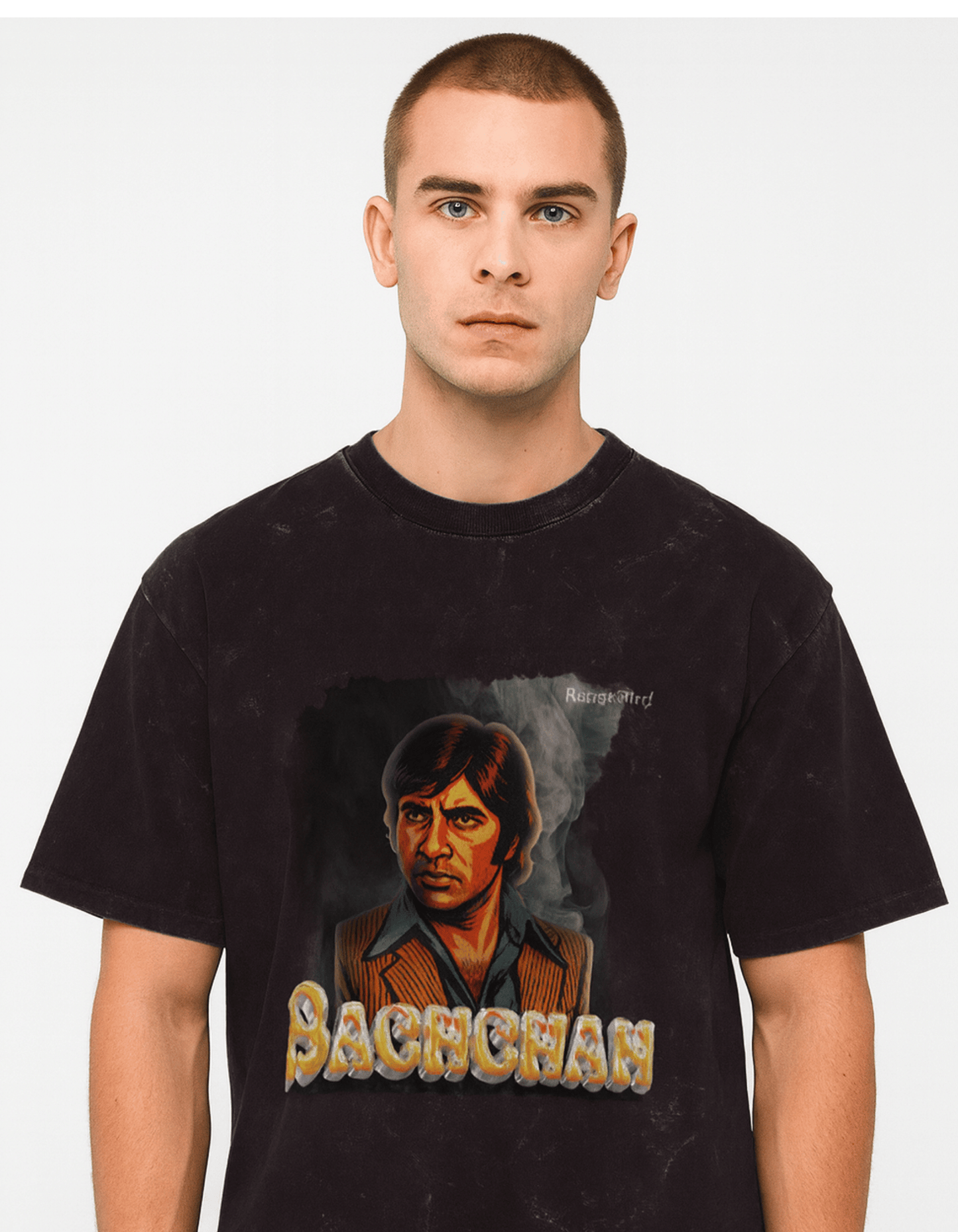 Buy Mr. Bachchan Acid Washed Oversized T-shirt