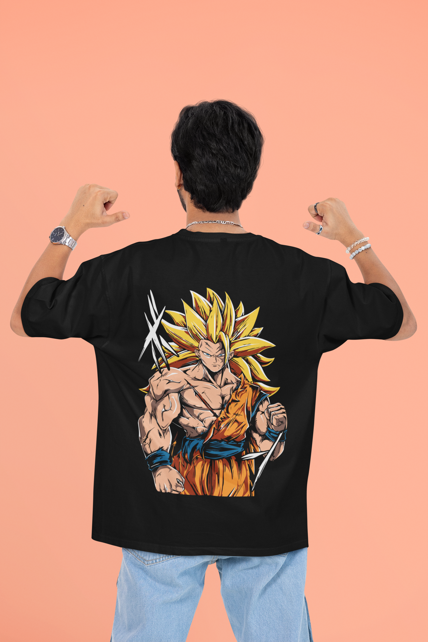 Unisex Anime Terry Oversized Tee