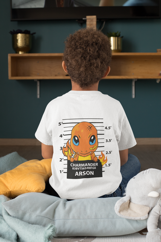 Boy's Crew Neck T-Shirt Back Print