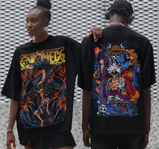 Unisex Anime AOP Oversized Tee