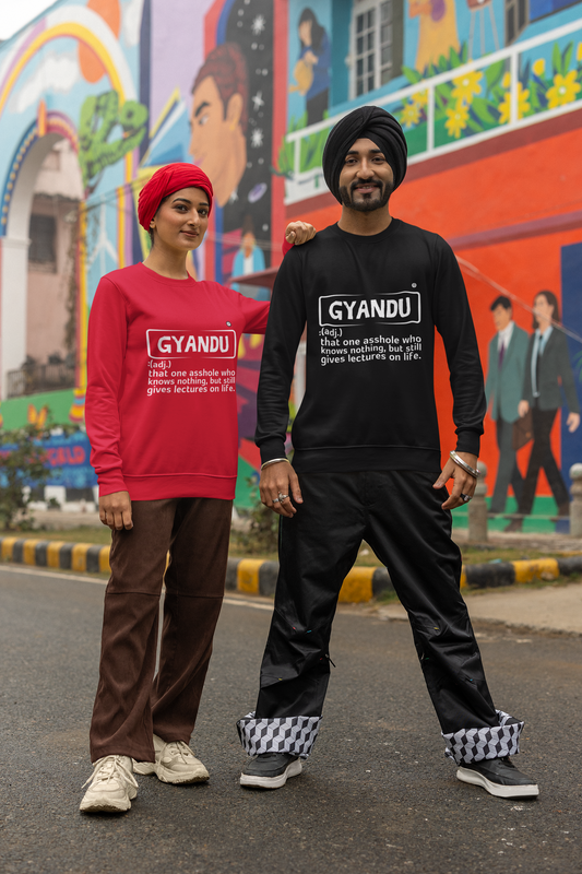 Rizzz Unisex Sweat Shirt Desi Edition Dark