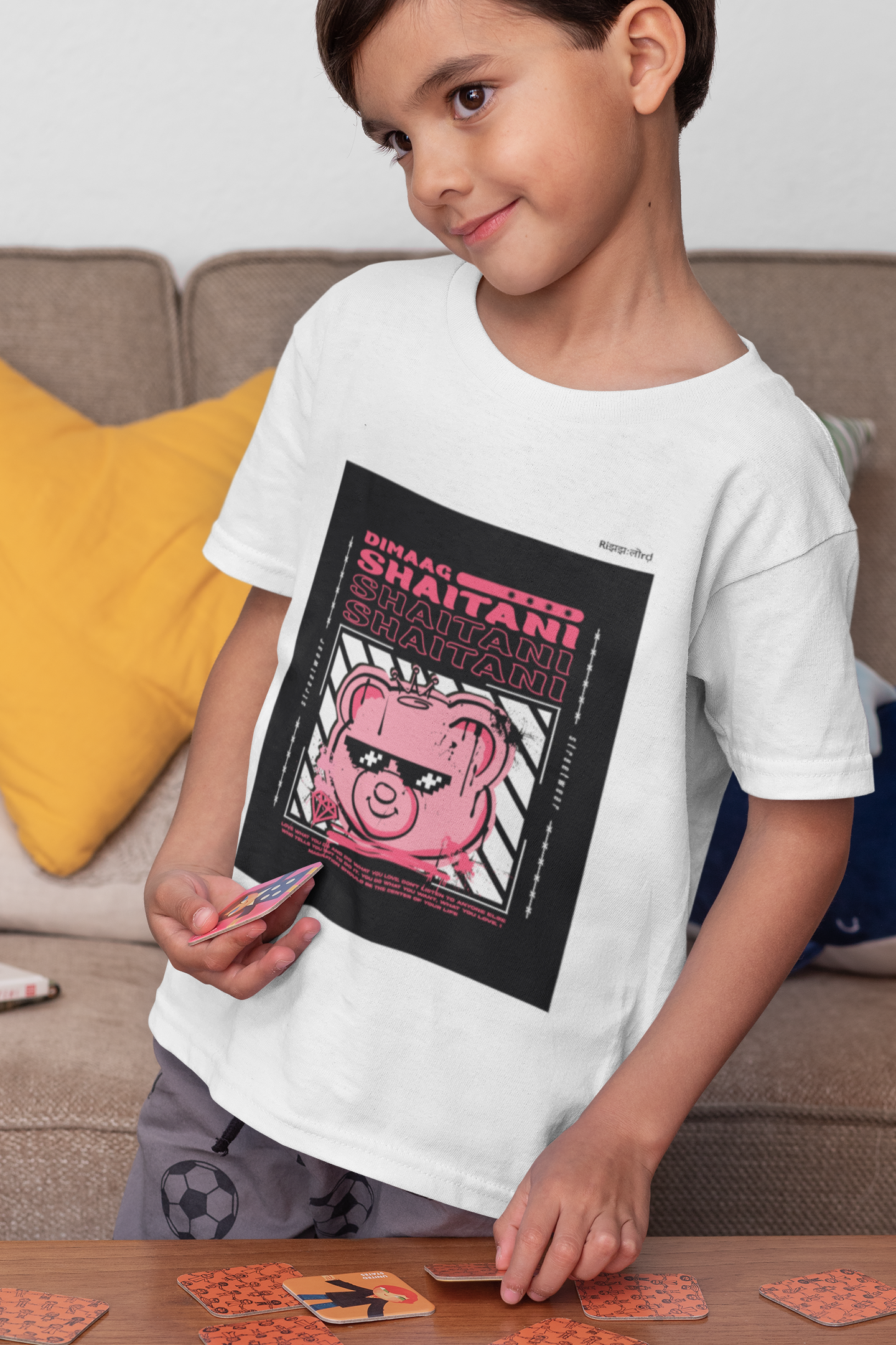 Desi Kid's T-shirt White SD